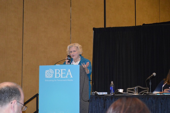 Associate professor Nancy Dupont leads session on crafting the best resume reel