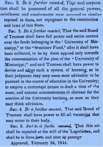 Ole Miss Notes from the Past: The 1840’s Before Opening the University, Part I Screen Shot 2013-06-17 at 3.27.41 PM