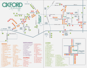 HottyToddy.com Publishes Oxford’s First Print and Online Visitor Guide Oxford Map