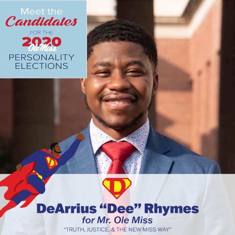 Meet the Candidates: Dearrius “Dee” Rhymes for Mr. Ole Miss