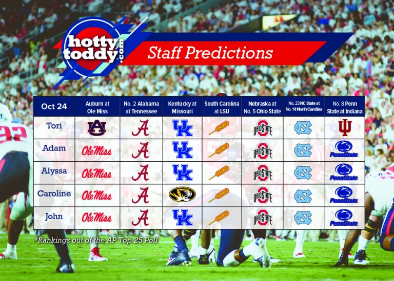 HottyToddy Staff Picks: Week Five