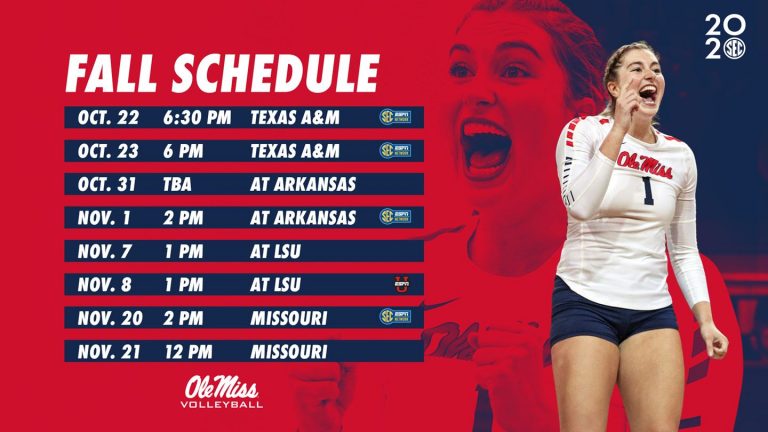 Time Changed for Ole Miss Volleyball Match Against Texas A&M