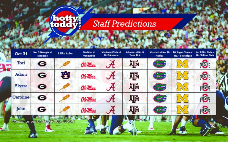 HottyToddy Staff Picks: Week Six
