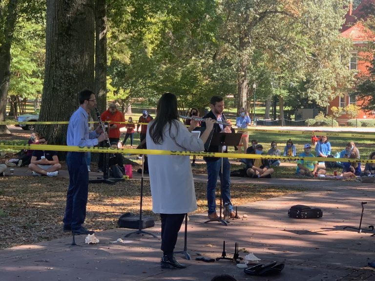 Faculty Woodwind Quintet Performs Live in the UM Circle