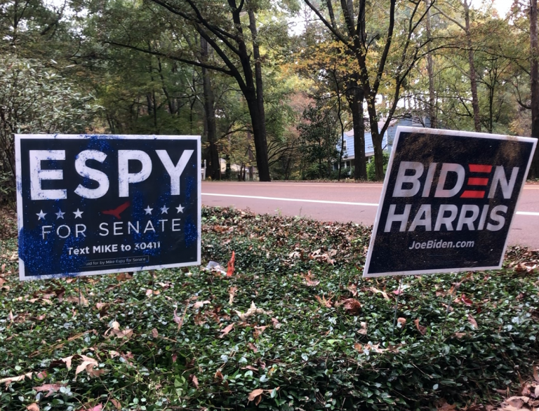 Oxford Political Signs Get Views and Vandals