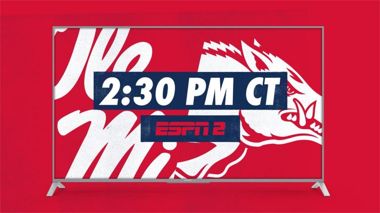 Game Time Announced for Ole Miss vs. Arkansas