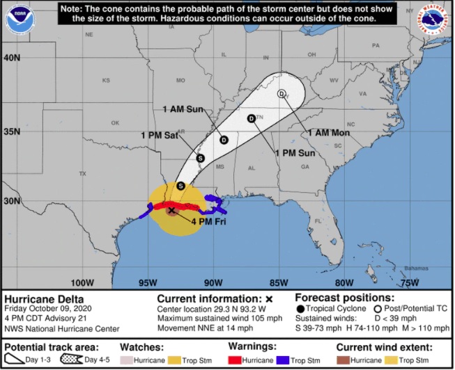 Gulf Coast Braces for Hurricane Delta Impact