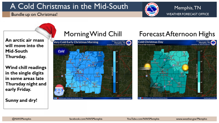 Flurries Expected Christmas Eve; Sunny But Cold Christmas Day