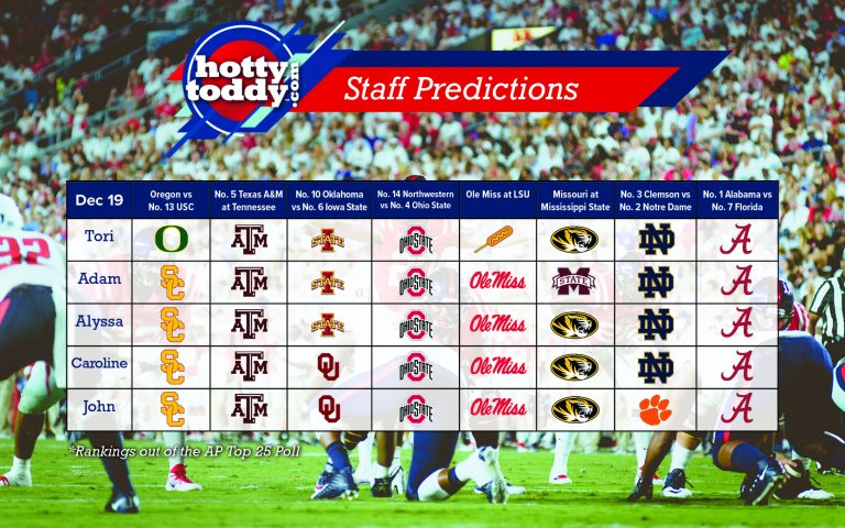 HottyToddy Staff Picks – Championship Week