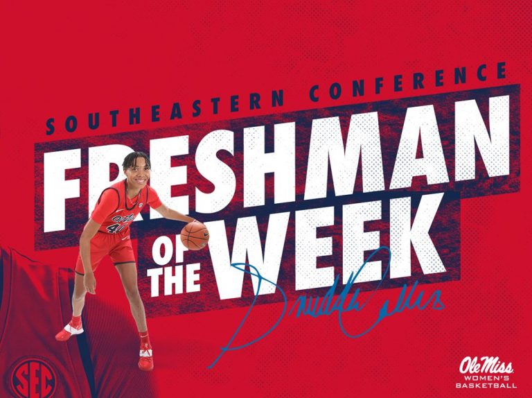 Ole Miss’ Collins Named SEC Freshman of the Week