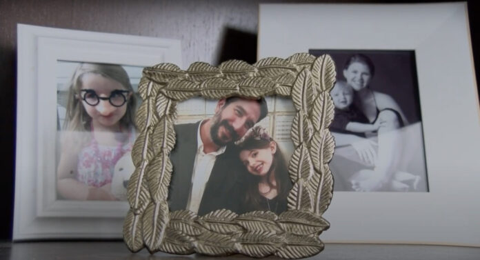 Family photos in frames
