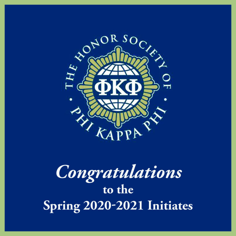 Ole Miss Welcomes Spring 2020-21 Phi Kappa Phi Initiates