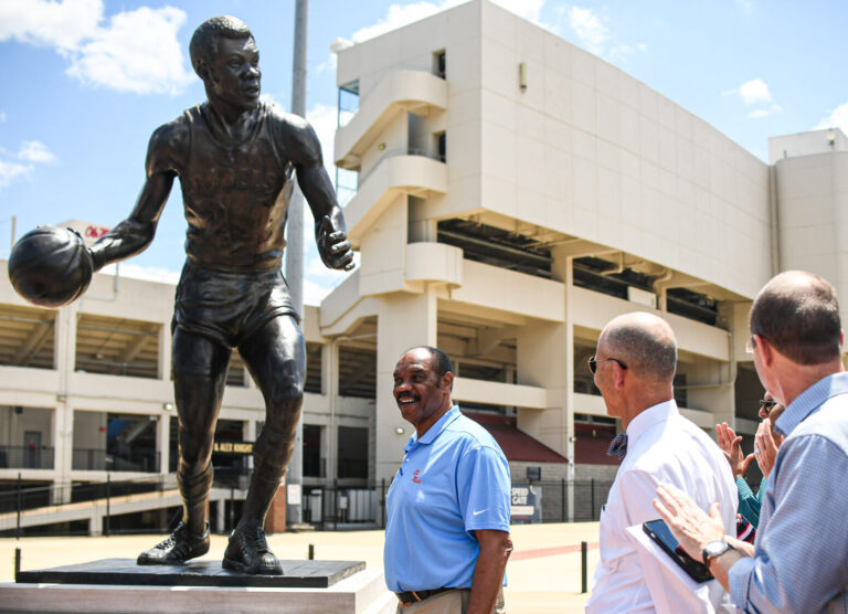 Ole Miss Unveils Statue of Coolidge Ball