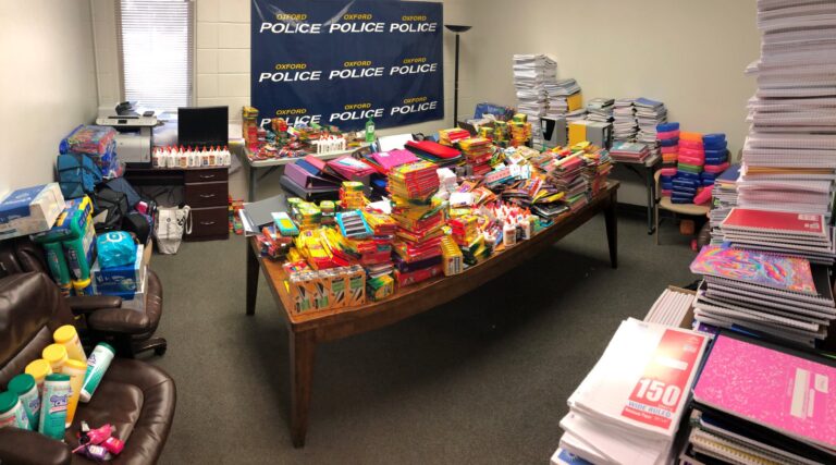 Oxford Police to Collect School Supplies at Walmart July 23