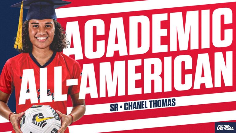 Ole Miss Soccer’s Chanel Thomas Tabbed CoSIDA Academic All-American
