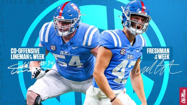 Warren, Costa Earn SEC Weekly Honors for Ole Miss Football