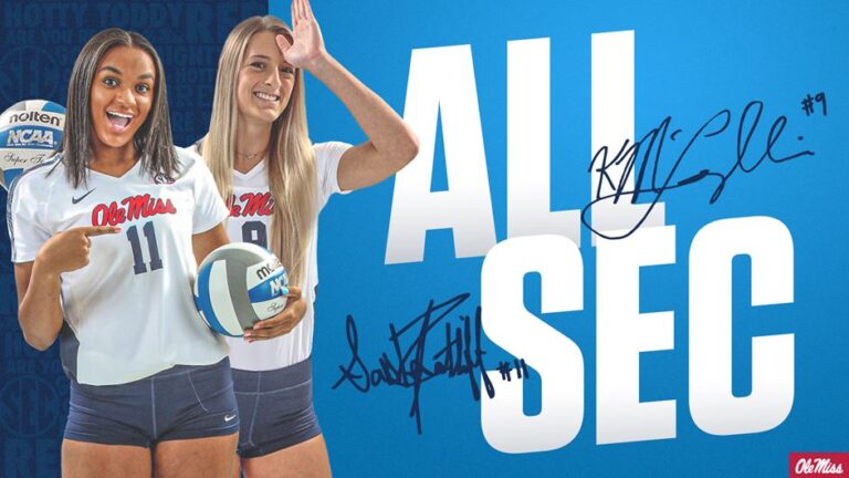 Ole Miss Volleyball’s McLaughlin and Ratliff Garner All-SEC Honors