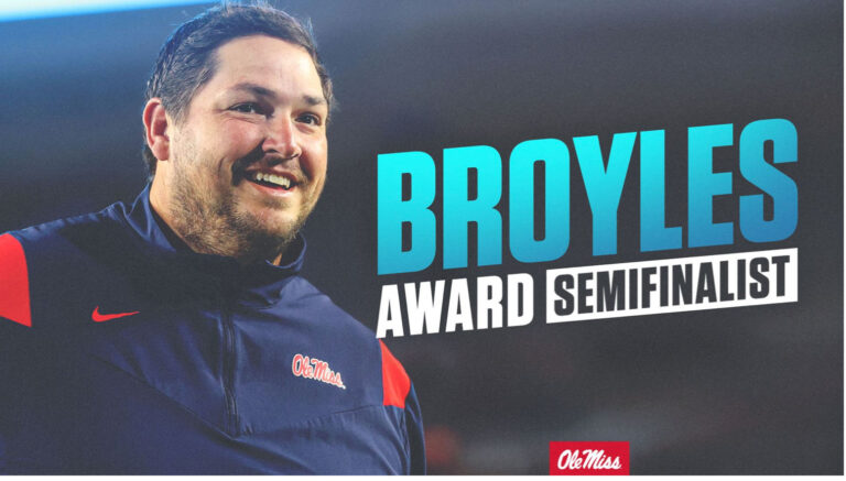 Ole Miss’ Lebby Named Semifinalist for Broyles Award