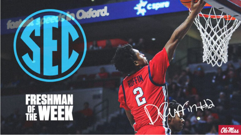 Daeshun Ruffin Named SEC Freshman of the Week
