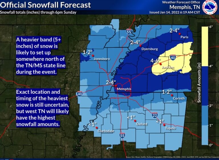 Snow Expected Sunday in Oxford