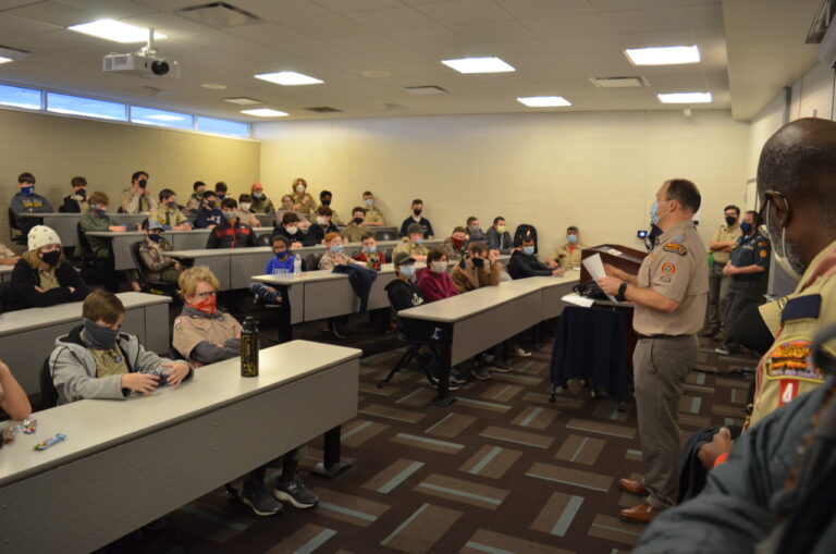University Hosts Area Scouts for Merit Badge College