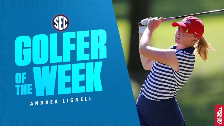 Ole Miss’ Andrea Lignell Named Co-SEC Women’s Golfer of the Week
