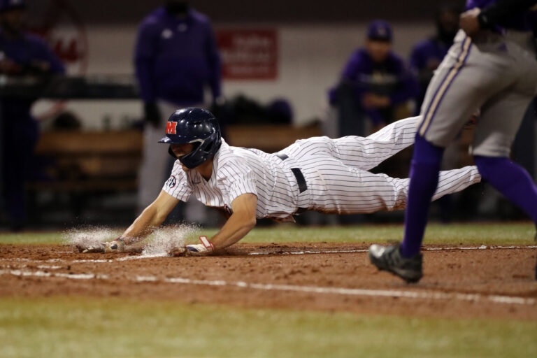 No. 2 Ole Miss Splits Doubleheader with Oral Roberts