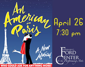 Award-Winning ‘American in Paris’ Coming To Gertrude C. Ford Center