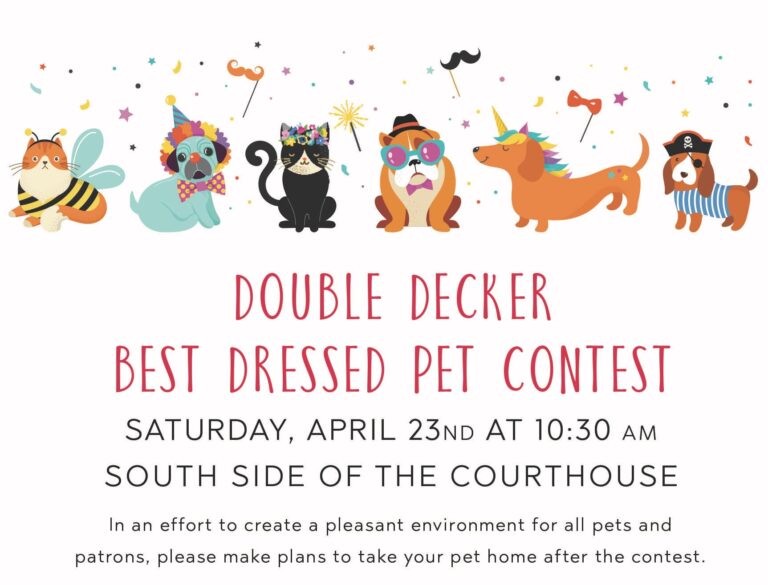 Best Dressed Pet Contest Returns to Double Decker Saturday Morning