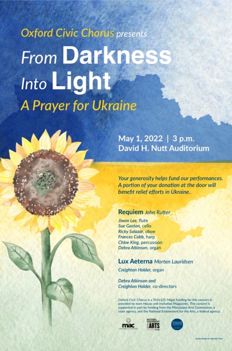 Oxford Civic Chorus to Host Concert to Benefit Ukraine