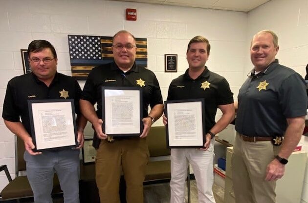 Sheriff’s Deputies Recognized for Actions During Water Rescue at Sardis Lake
