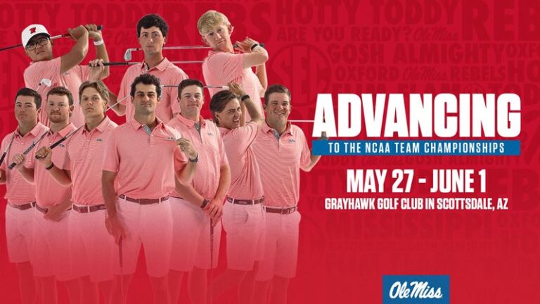 Ole Miss Men’s Golf Advances to NCAA Championships for First Time Since 2017