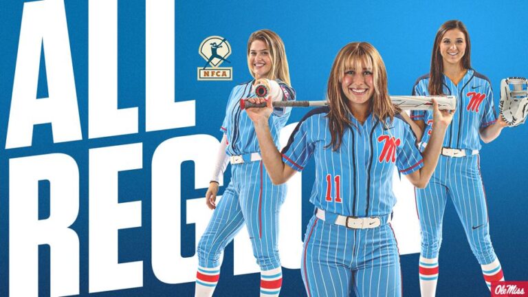 Ole Miss Softball Outfielders Earn NFCA All-Region Honors