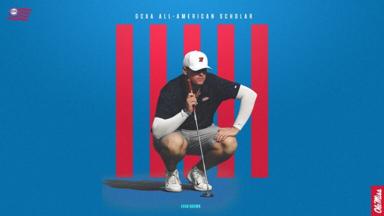 Ole Miss’ Evan Brown Receives GCAA All-American Scholar Recognition