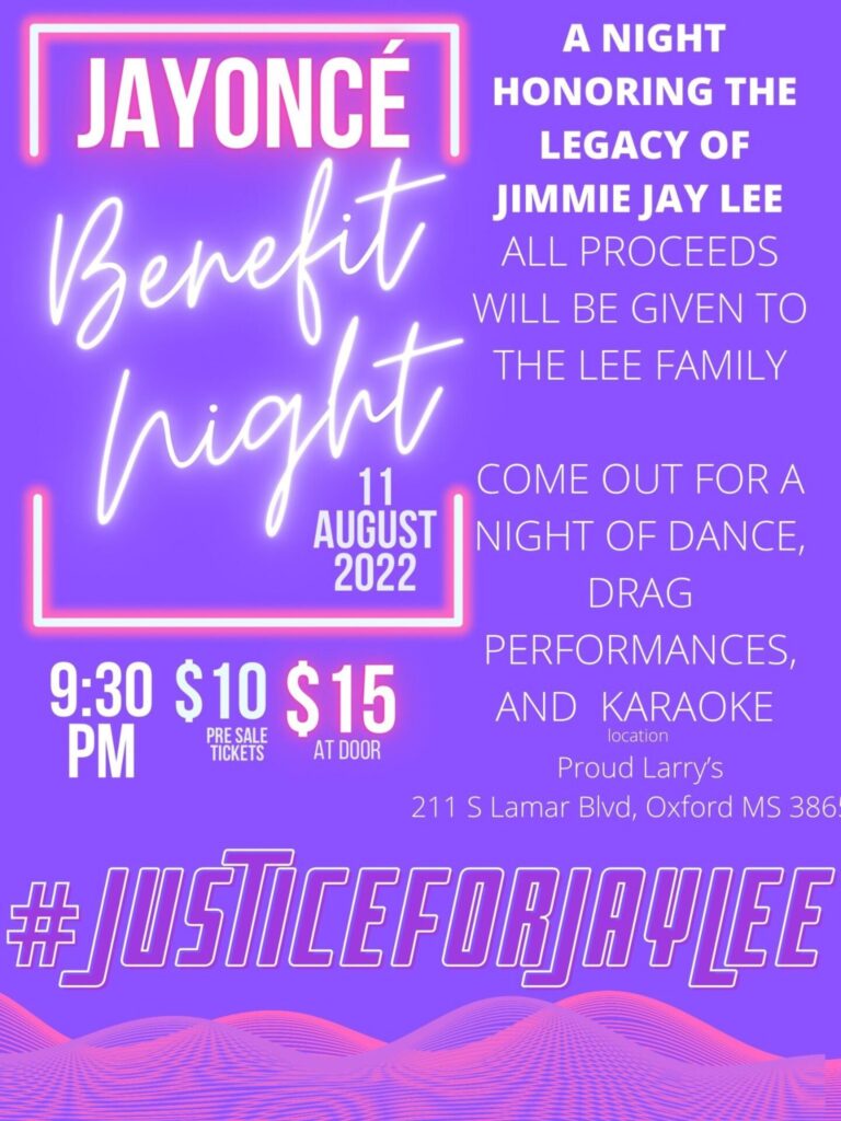 Proud Larry’s Presents A Benefit Night for the Family of Slain Ole Miss Student