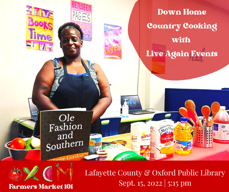 OXCM Farmers Market 101 Offers Free Cooking Classes for the Community