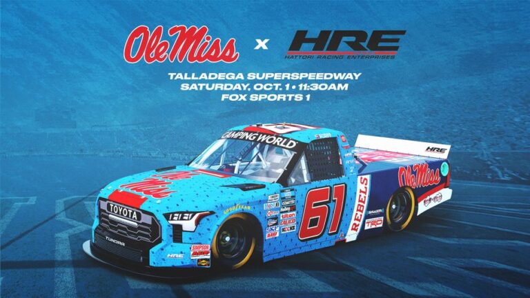 Talladega NASCAR Race to Feature Ole Miss Themed Truck