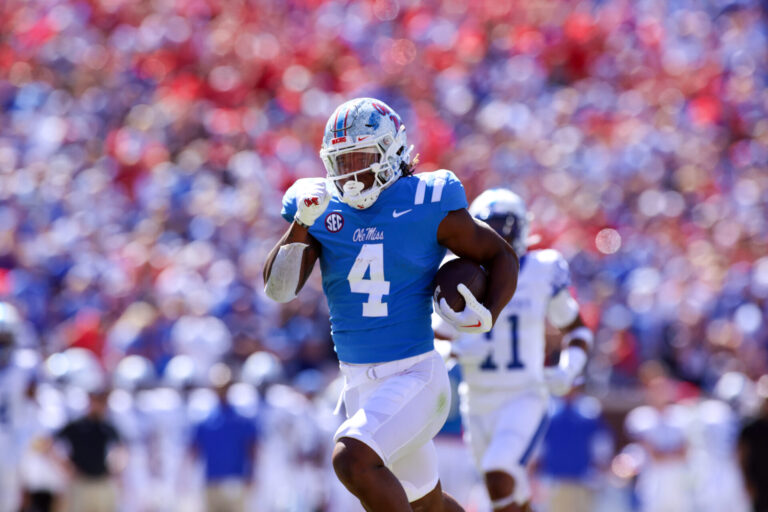 Ole Miss’ Quinshon Judkins Named Nominee for Conerly Trophy