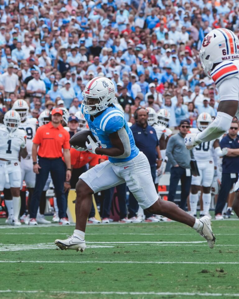 No. 9 Ole Miss Football Runs Over Auburn to Remain Undefeated 