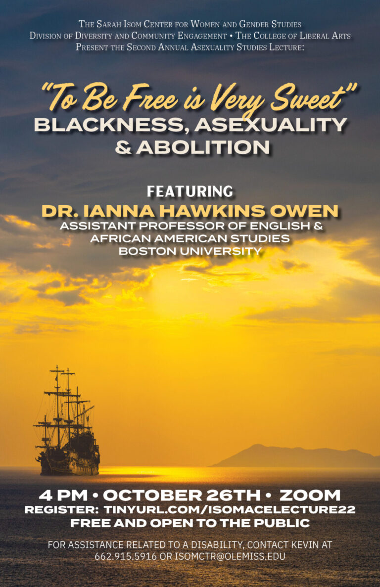 Annual Ace Lecture ‘To Be Free is Very Sweet’ Will be on Zoom This Month