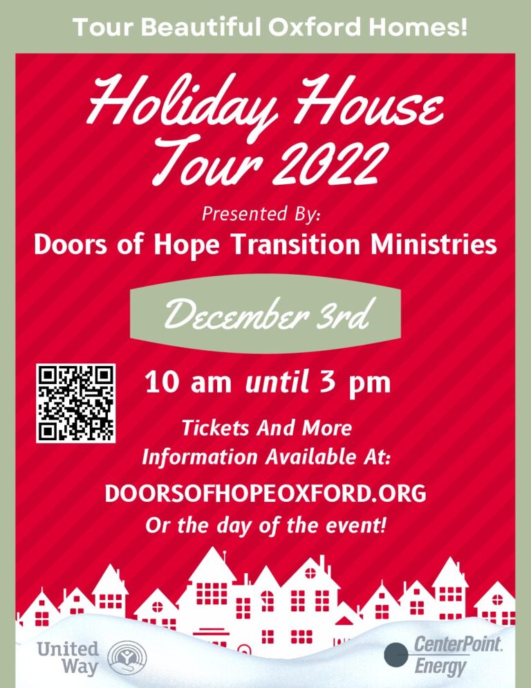Holiday House Tour Benefits Doors of Hope Transition Ministries
