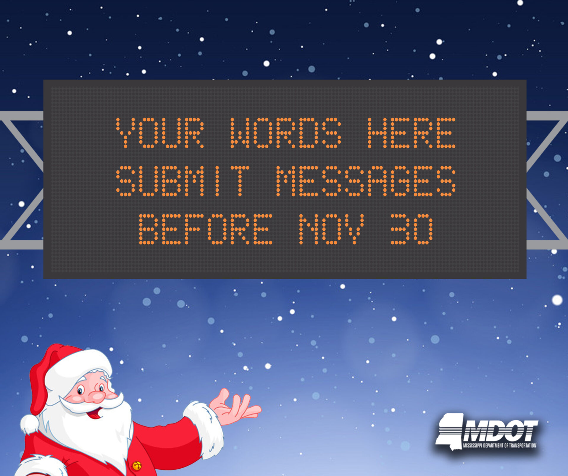 Help MDOT Spread Holiday Safety Messages on MS Highways