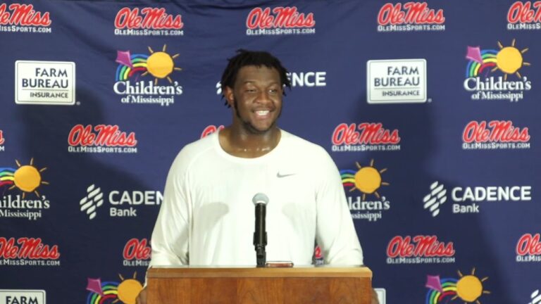 Ole Miss’ Jared Ivey Looks Ahead to Alabama Matchup