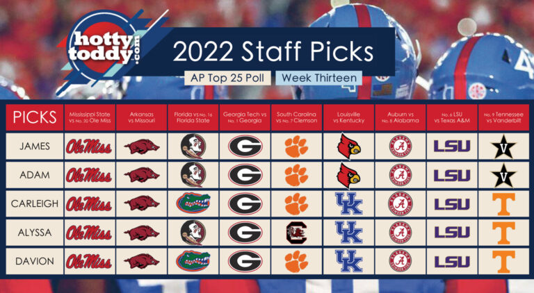 HottyToddy Staff Picks: Week 13