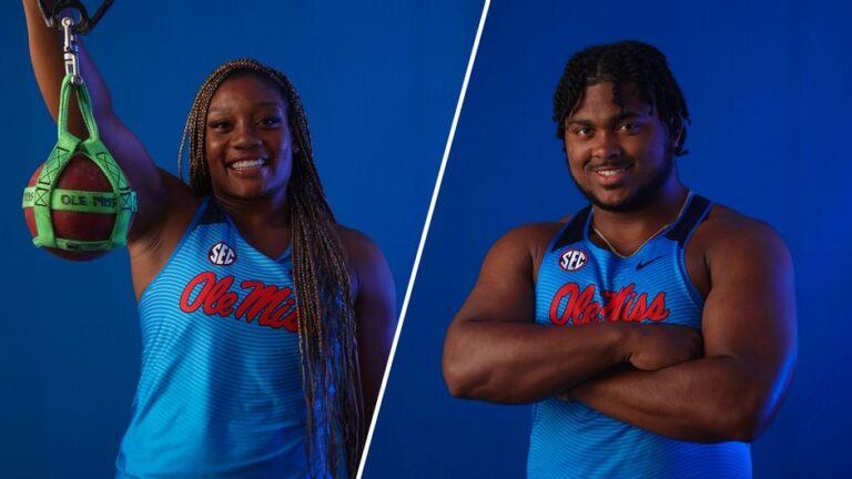 Ole Miss Track & Field’s Davis, Robinson-O’Hagan Earn SEC Weekly Honors