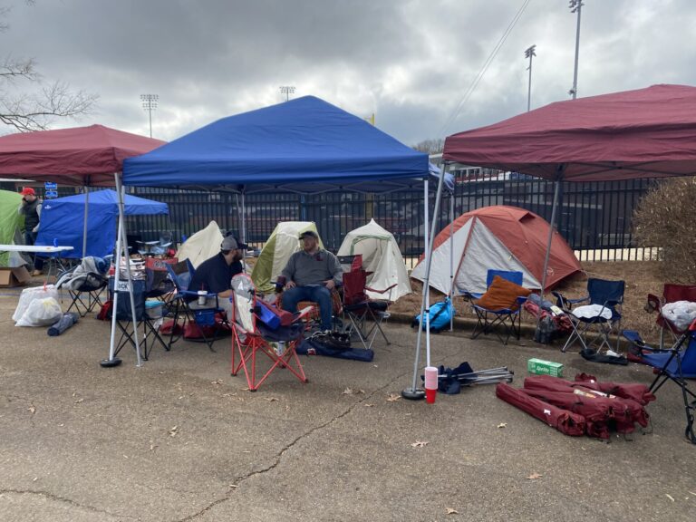 Camping Out for Ole Miss Baseball