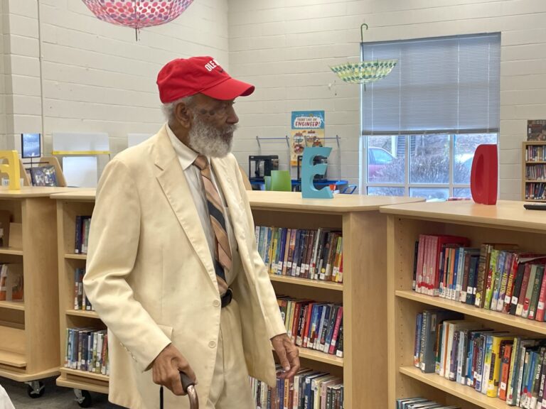 James Meredith Visits with Oxford Intermediate Students