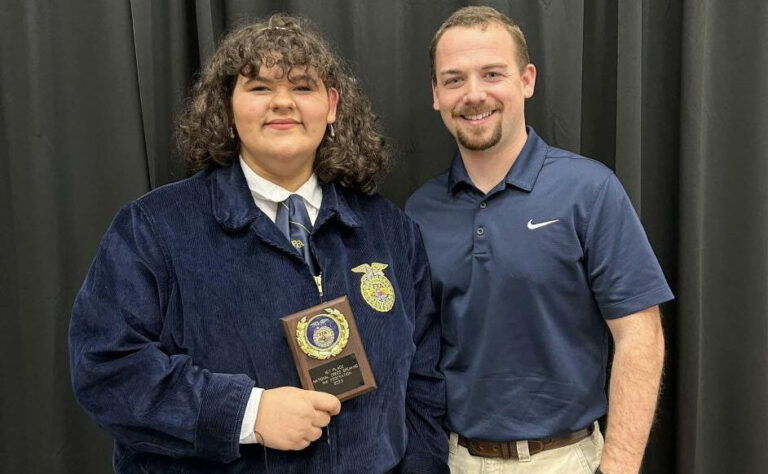 OHS Student Wins 1st Place in FFA’s Northwest Federation Competition