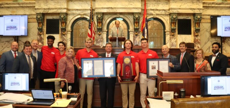 Ole Miss Baseball Honored by MS Senate for National Championship Win in 2022