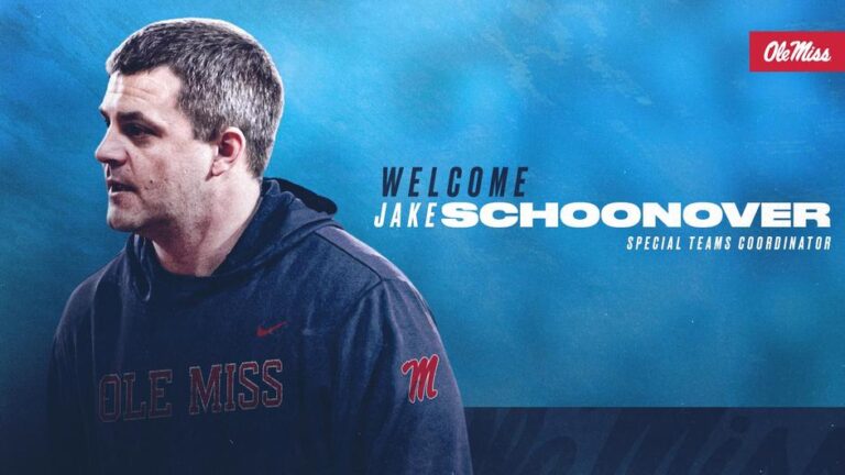 Ole Miss Football Names Jake Schoonover as Special Teams Coordinator